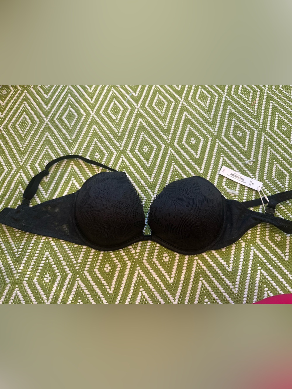 Adore Me Black Lace Push-Up Bra - Women's Intimates